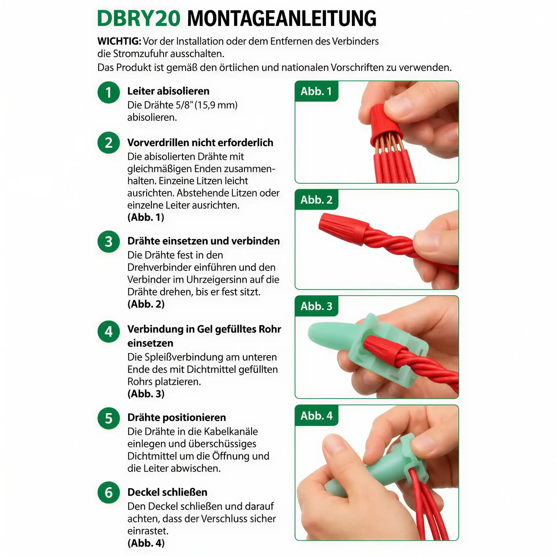 Rain Bird DBR/Y-6 Kit Kabelverbinder