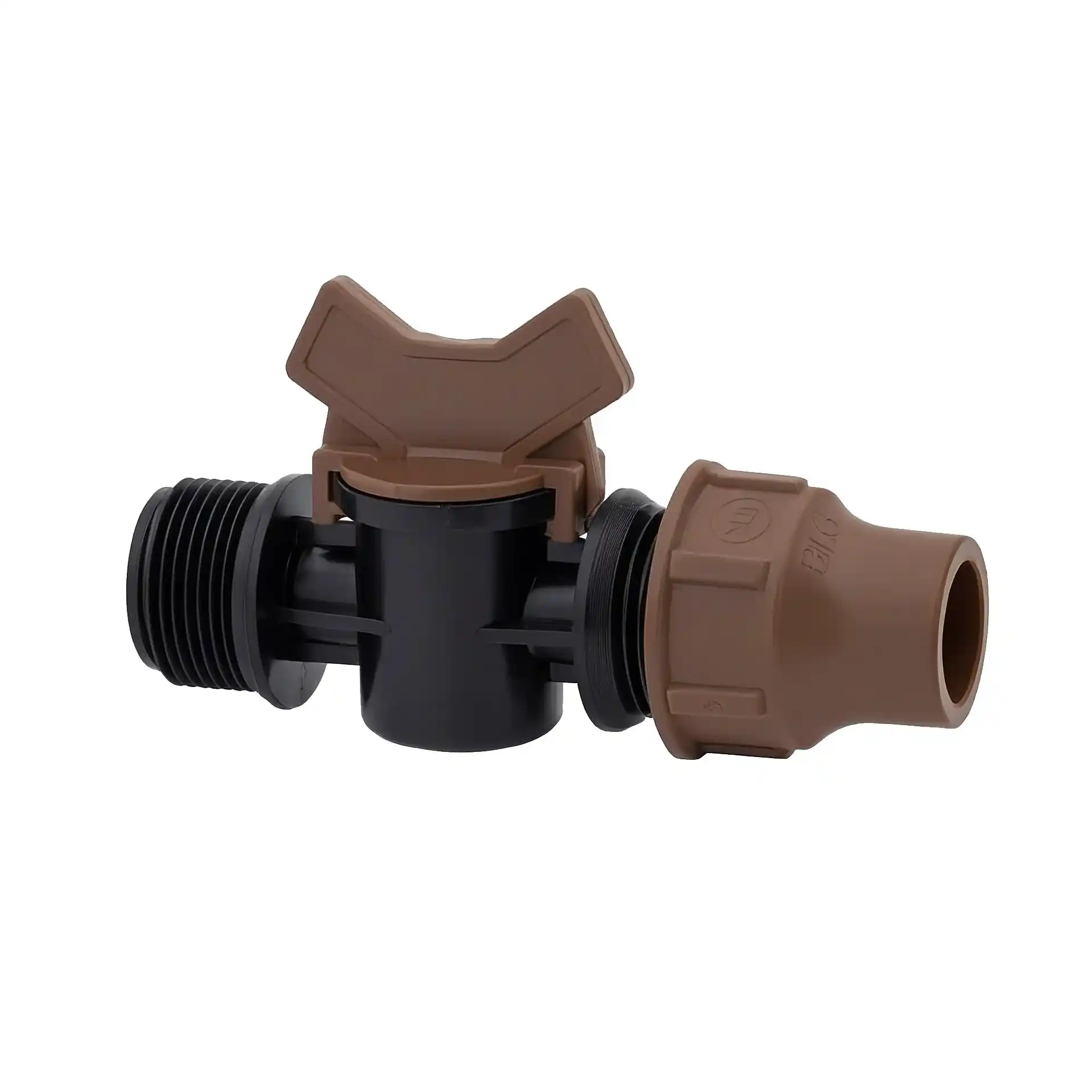 Rain Bird BF-VALVE Kugelhahn auf ¾ Zoll AG - Klemmverbinder für 16 mm Rohr