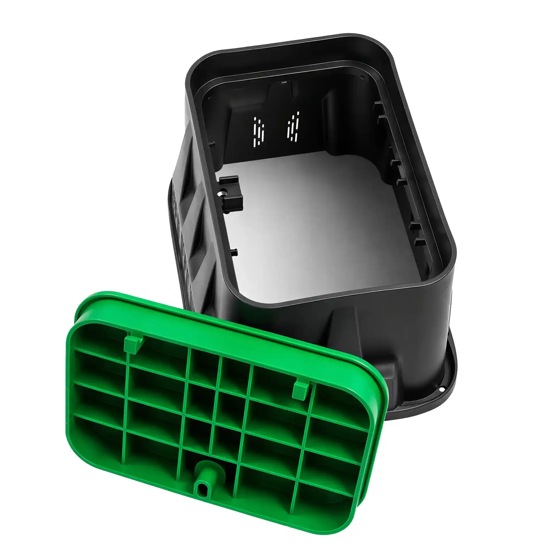 Rain Bird VBA02674 rectangular standard valve box - 50 x 37 x 31 cm - lockable green lid