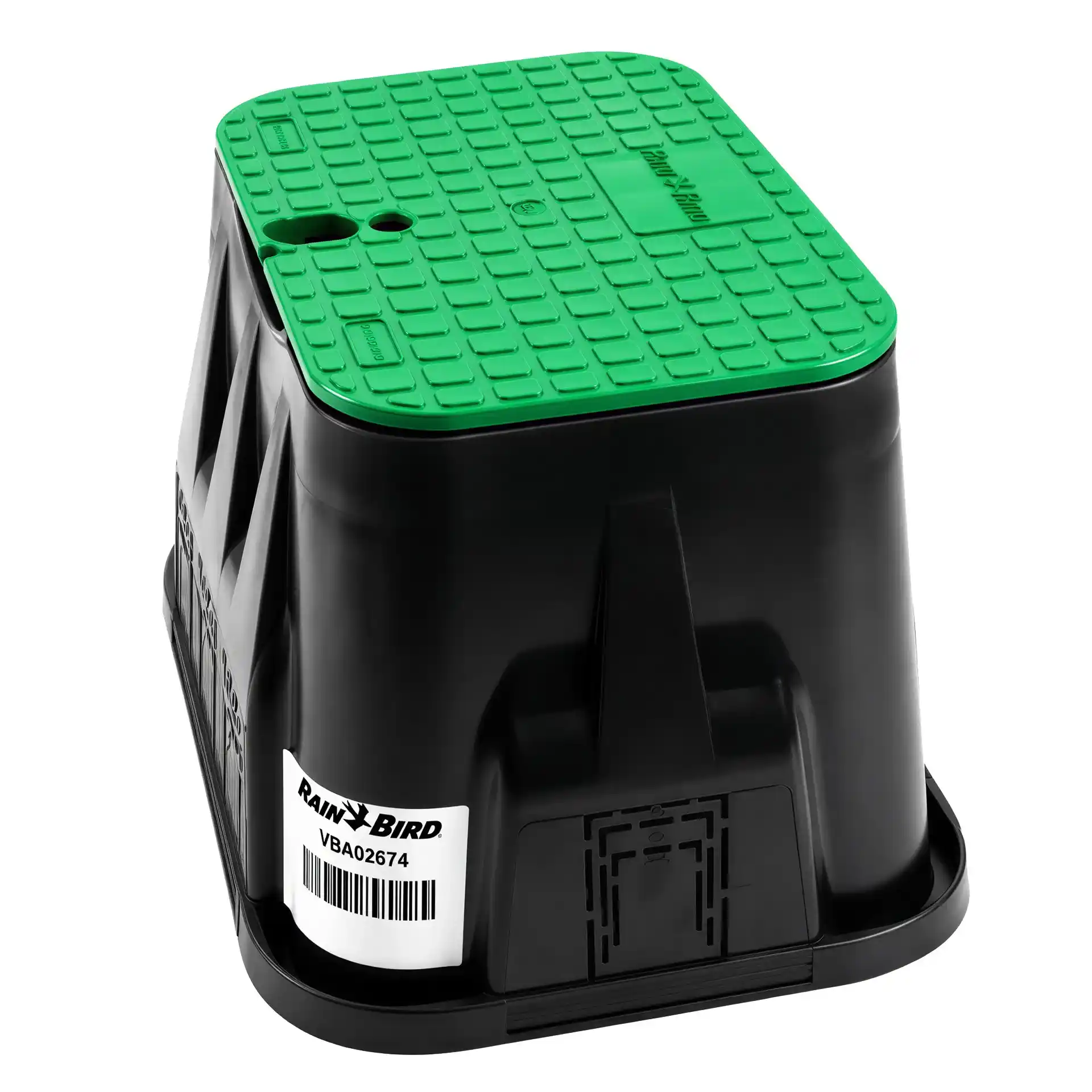Rain Bird VBA02674 rectangular standard valve box - 50 x 37 x 31 cm - lockable green lid