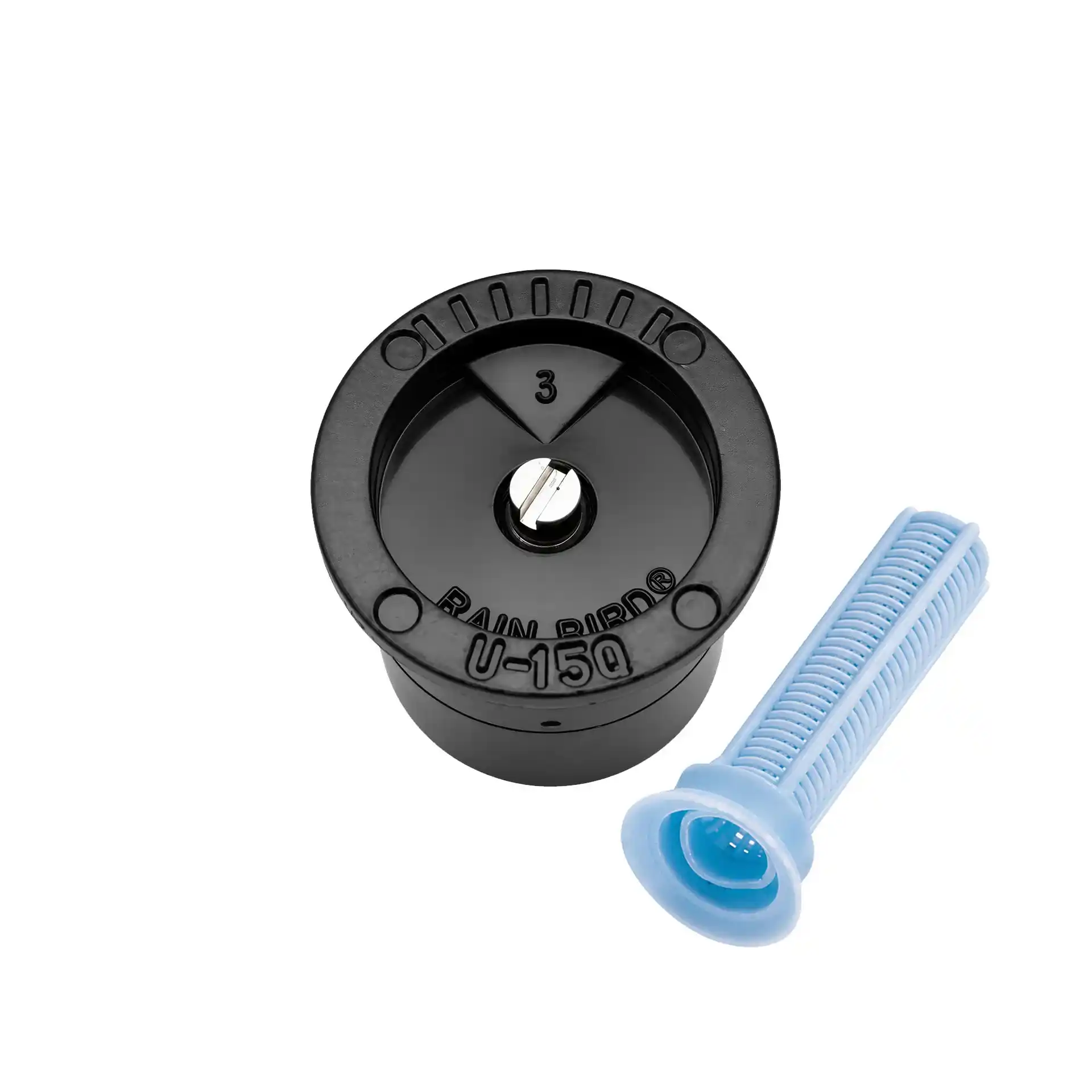 Rain Bird U-15Q dual-orifice spray nozzle - 90° quarter-circle - 3.4 to 4.6 m radius