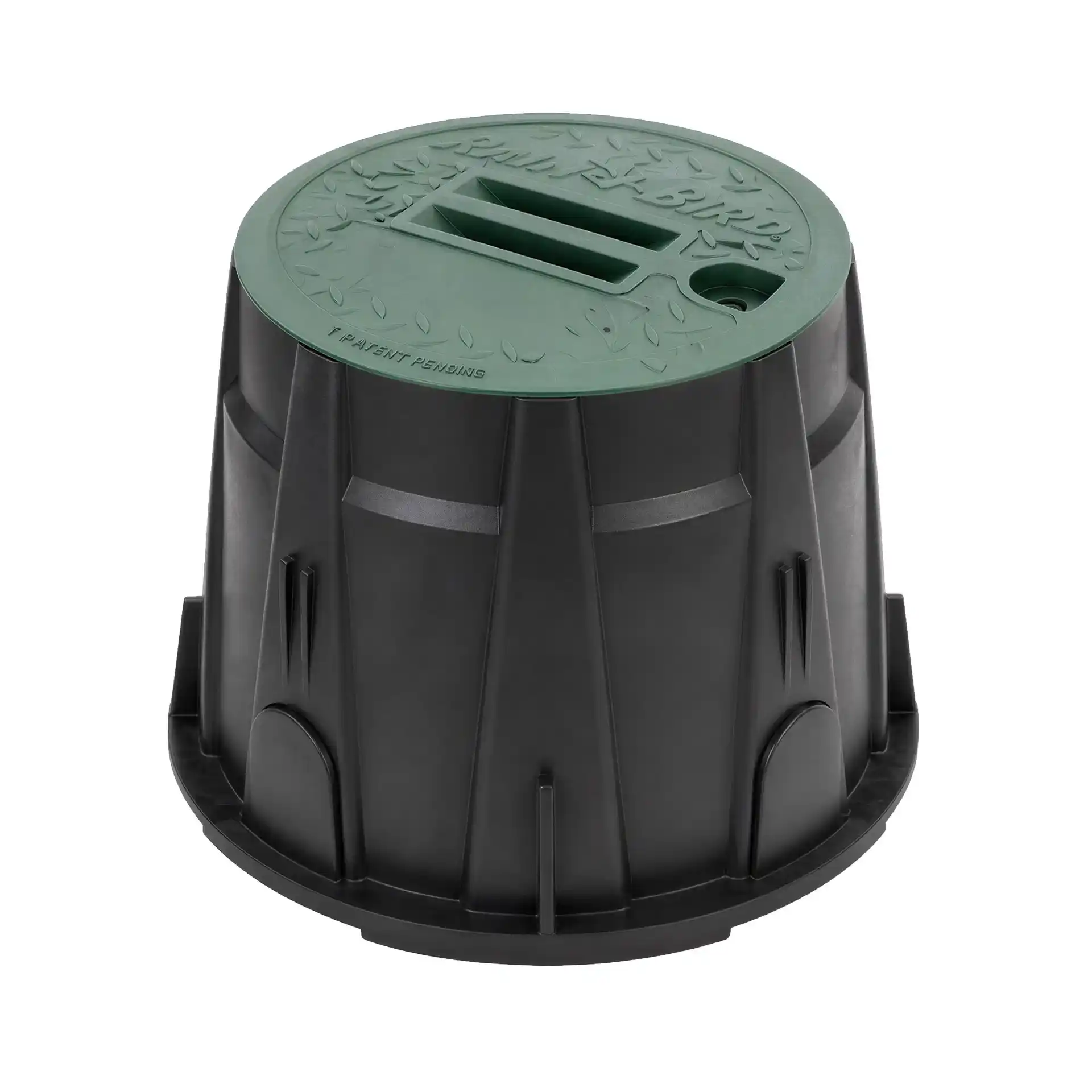 Rain Bird VB-10RND-H round valve box with locking green lid - 10"