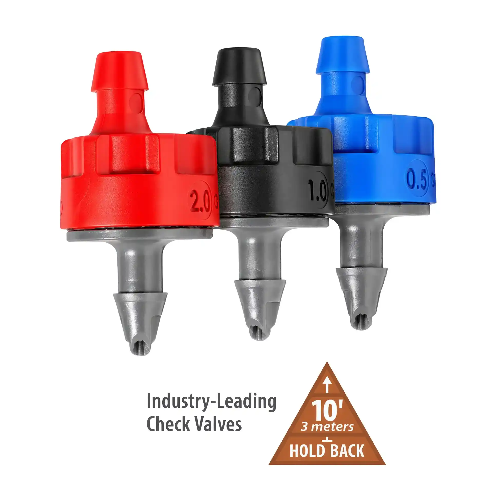 Rain Bird Tropfer XBCV-05PC Xeri-Bug Blau mit Rückschlagventil 1,9 l/h für Microbewässerung - 10 Stück