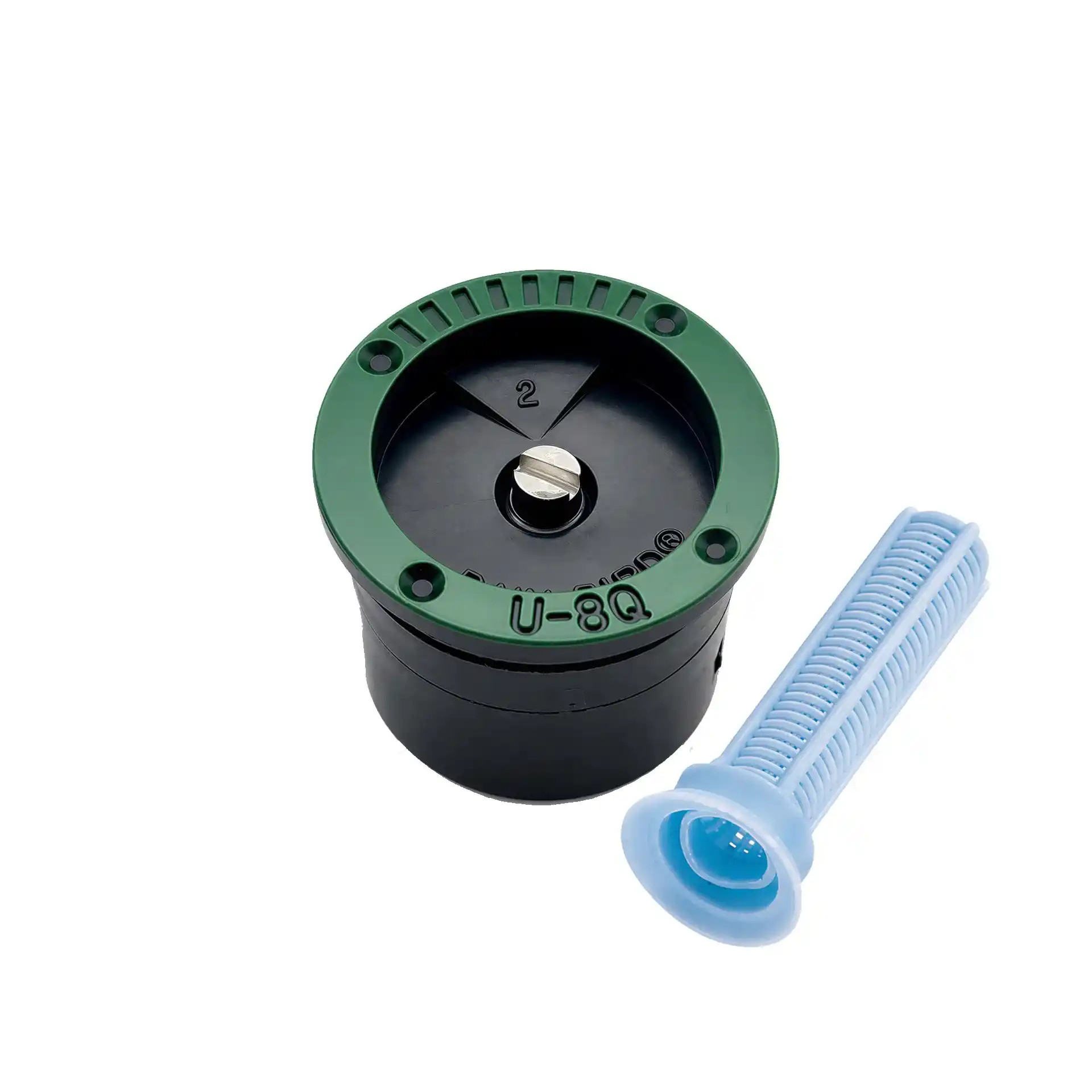Rain Bird U-8Q dual-orifice spray nozzle - 90° quarter-circle - 1.7 to 2.4 m radius