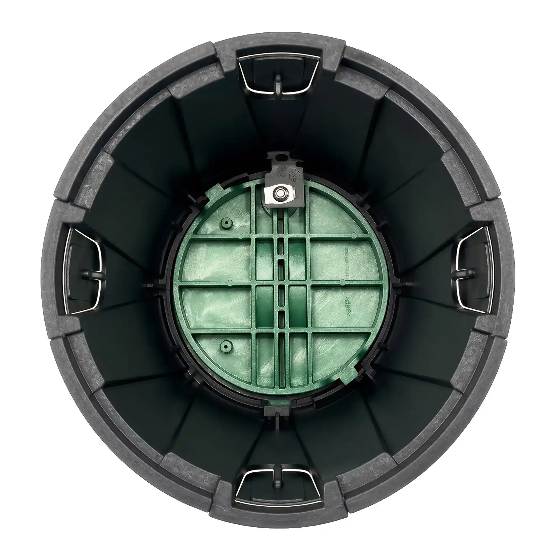Rain Bird VB-10RND-H round valve box with locking green lid - 10"