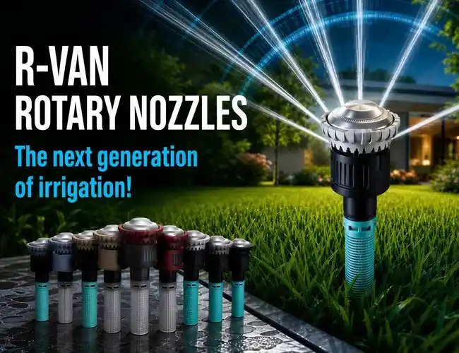 R-VAN rotary nozzles for Rain Bird pop-up sprinklers